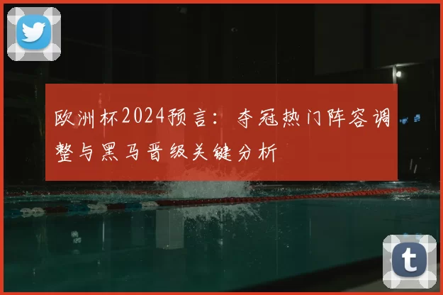 欧洲杯2024预言：夺冠热门阵容调整与黑马晋级关键分析